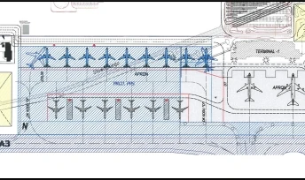 Przedterminalowa płyta postojowa