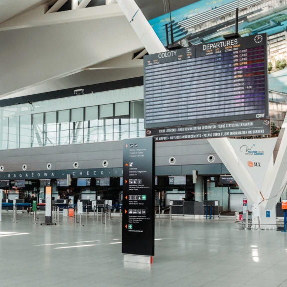 Two passenger terminals